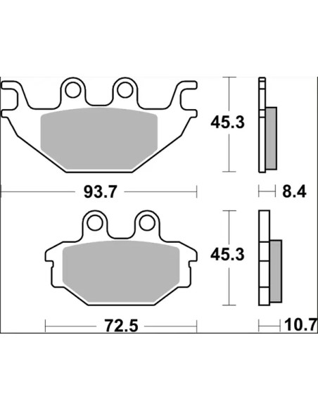 BREMBO Bremsbeläge & Bremsbacken - Detailansicht