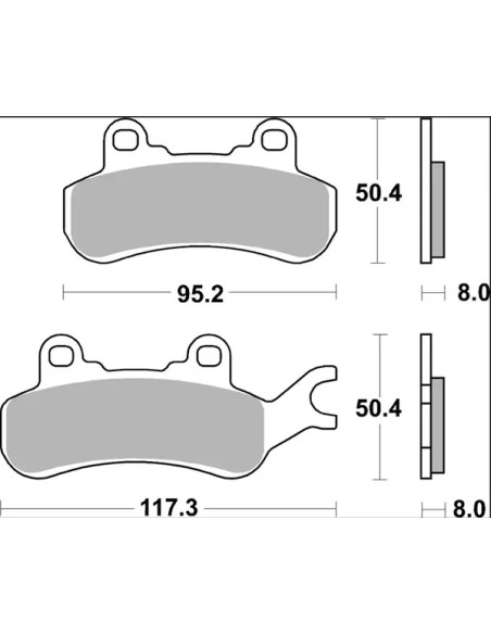 BREMBO Bremsbeläge & Bremsbacken - Detailansicht