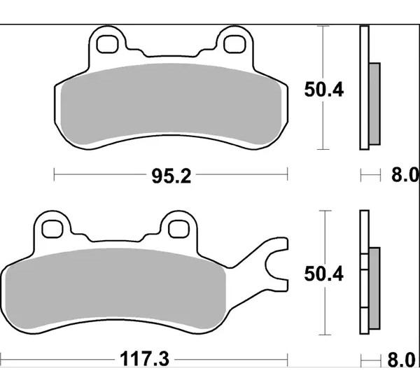 BREMBO Bremsbeläge & Bremsbacken - Detailansicht