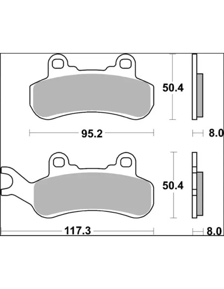 BREMBO Bremsbeläge & Bremsbacken - Detailansicht