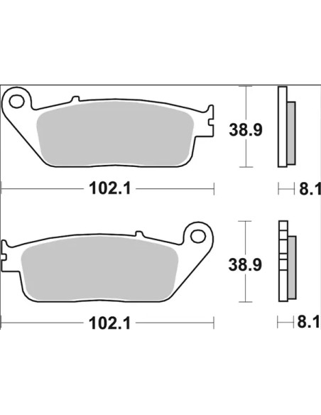 BREMBO Bremsbeläge & Bremsbacken - Detailansicht