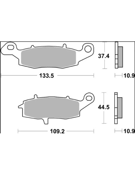 BREMBO Bremsbeläge & Bremsbacken - Detailansicht