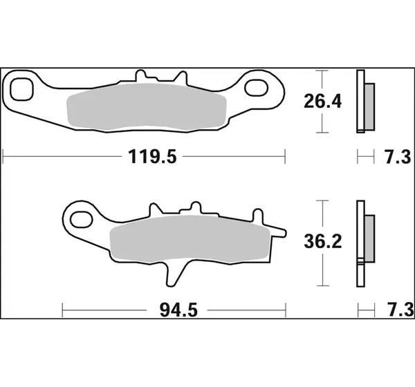 BREMBO Bremsbeläge & Bremsbacken - Detailansicht