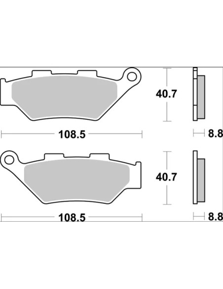 BREMBO Bremsbeläge & Bremsbacken - Detailansicht