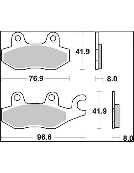 BREMBO Bremsbeläge & Bremsbacken - Detailansicht