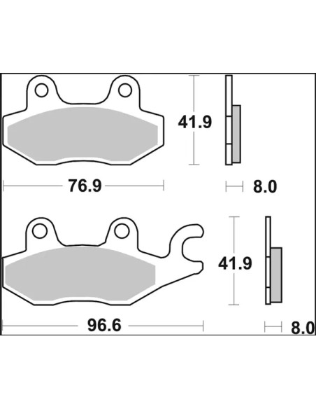 BREMBO Bremsbeläge & Bremsbacken - Detailansicht
