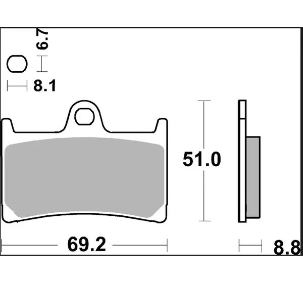 BREMBO Bremsbeläge & Bremsbacken - Detailansicht