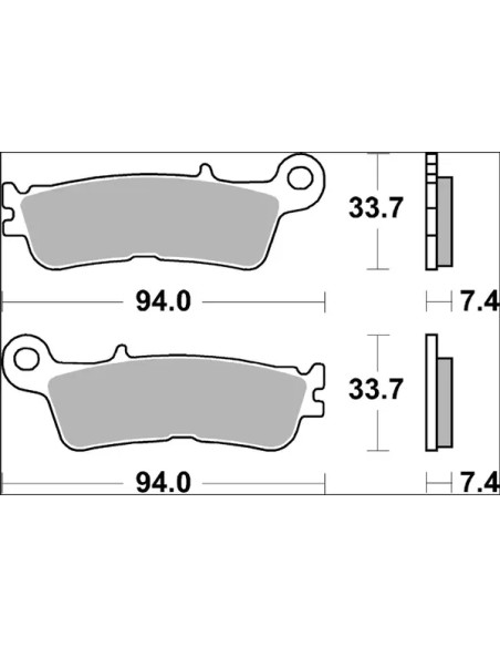 BREMBO Bremsbeläge & Bremsbacken - Detailansicht