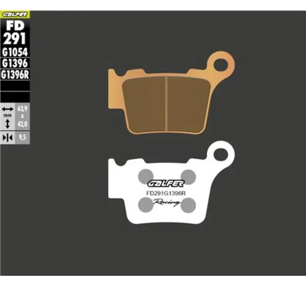 GALFER Bremsbeläge & Bremsbacken - BRAKE PAD SINTERED RACING OFF