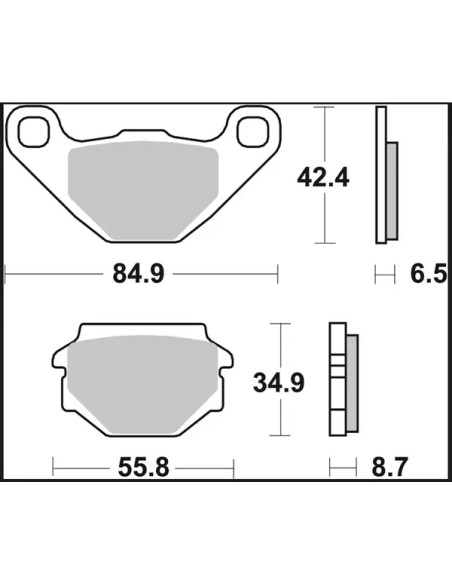 BREMBO Bremsbeläge & Bremsbacken - Detailansicht