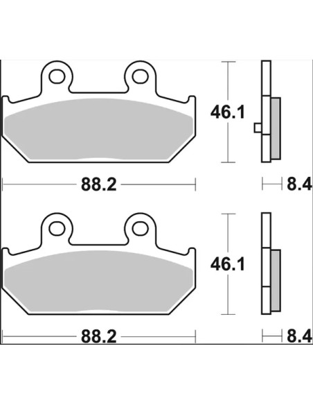 BREMBO Bremsbeläge & Bremsbacken - Detailansicht