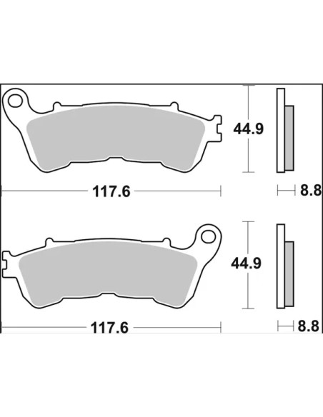 BREMBO Bremsbeläge & Bremsbacken - Detailansicht