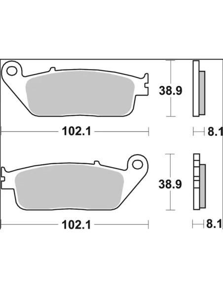 BREMBO Bremsbeläge & Bremsbacken - Detailansicht