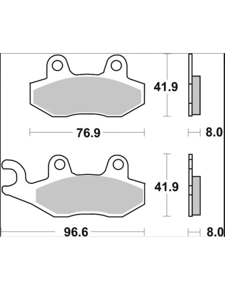 BREMBO Bremsbeläge & Bremsbacken - Einbaubeispiel