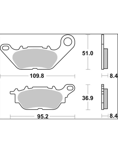 BREMBO Bremsbeläge & Bremsbacken - Einbaubeispiel