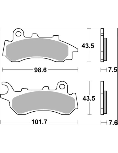 BREMBO Bremsbeläge & Bremsbacken - Detailansicht