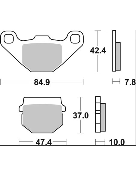 BREMBO Bremsbeläge & Bremsbacken - Detailansicht