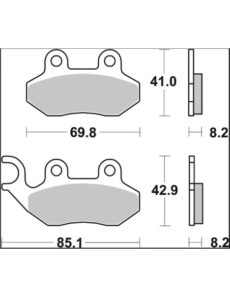 BREMBO Bremsbeläge & Bremsbacken - Detailansicht