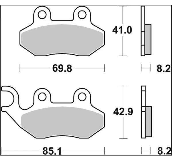 BREMBO Bremsbeläge & Bremsbacken - Detailansicht