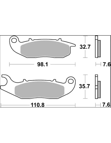 BREMBO Bremsbeläge & Bremsbacken - Detailansicht