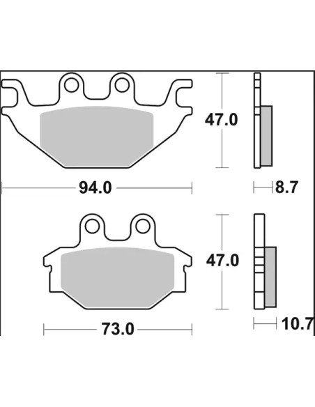 BREMBO Bremsbeläge & Bremsbacken - Detailansicht