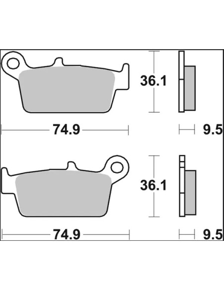 BREMBO Bremsbeläge & Bremsbacken - Detailansicht