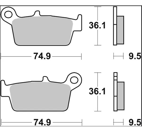 BREMBO Bremsbeläge & Bremsbacken - Detailansicht