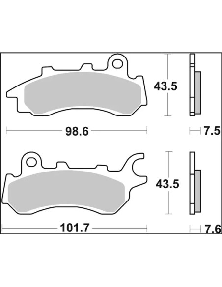BREMBO Bremsbeläge & Bremsbacken - Detailansicht