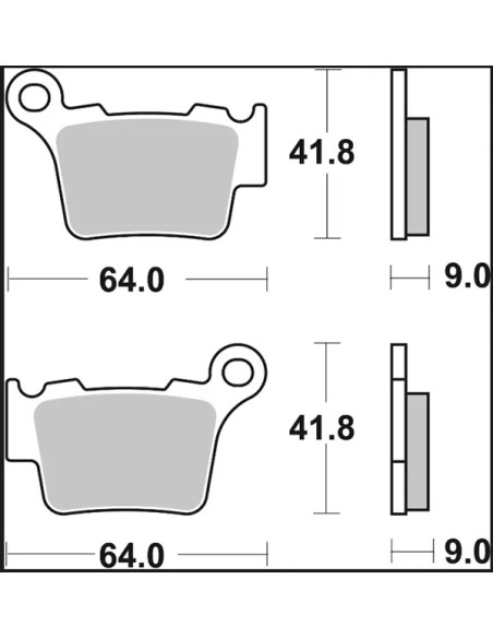 BREMBO Bremsbeläge & Bremsbacken - Detailansicht