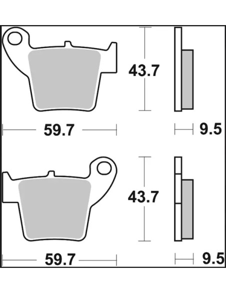 BREMBO Bremsbeläge & Bremsbacken - Einbaubeispiel