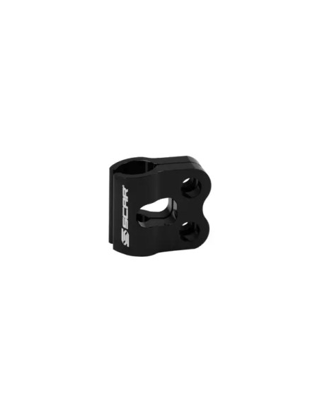 SCAR RACING Brems- & Kupplungsleitungen - BRAKELINE CLAMP KAWA/SUZ BLACK
