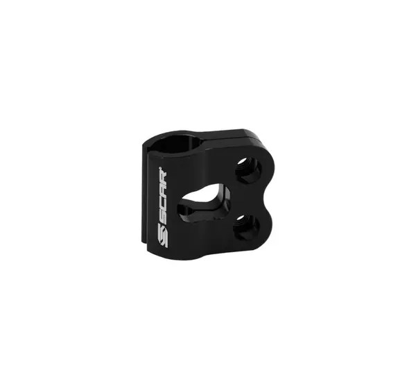 SCAR RACING Brems- & Kupplungsleitungen - BRAKELINE CLAMP KAWA/SUZ BLACK