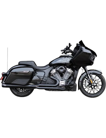 S&S CYCLE Komplettanlagen - Exhaust Qualifier 2:1 Black Ra