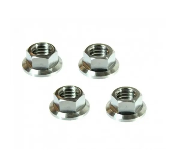 SCAR RACING Montagematerial & Zubehör - TITANIUM NUTS M8 PACK OF 4