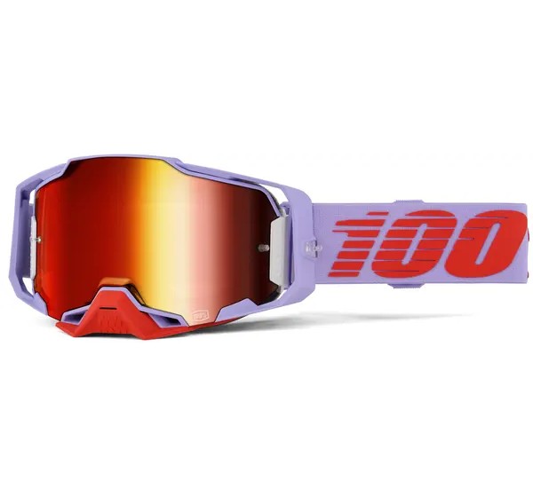 100% Motorradbrillen - GOGGLE ARMEGA FAUSTO - RED MIR