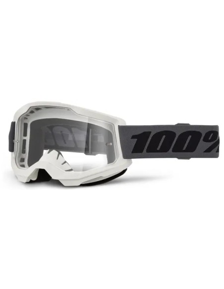 100% Motorradbrillen - GOGGLE STRATA 2 GREY - CLEAR