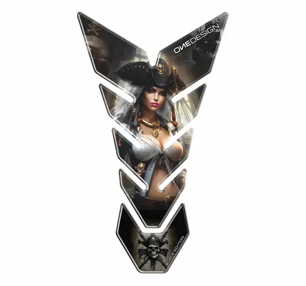 ONEDESIGN Dekorsätze & Aufkleber - TANKPAD BLACK EDITION LADY PIR