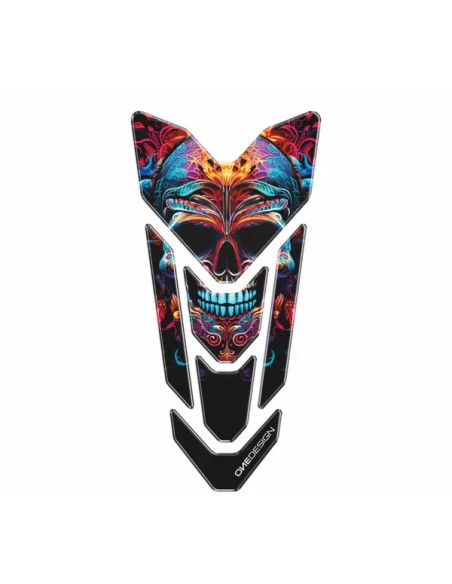 ONEDESIGN Dekorsätze & Aufkleber - PRE-CUT TANKPAD GOLD ART SKULL