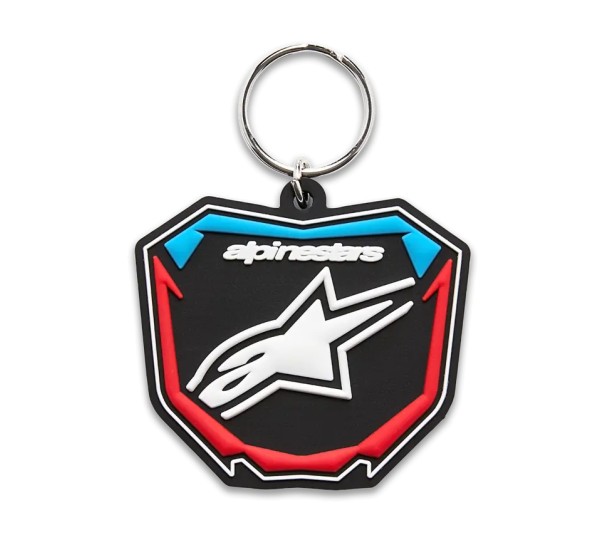 ALPINESTARS (CASUALS) Werbeartikel - KEY FOB PLATE BLACK/BLUE/RED
