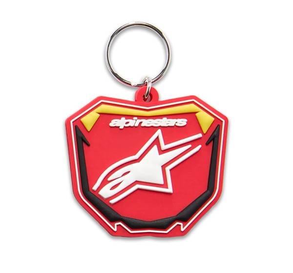 ALPINESTARS (CASUALS) Werbeartikel - KEY FOB PLATE RED/YELLOW/BLACK
