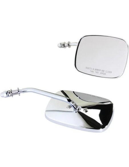 DRAG SPECIALTIES Spiegel - MIRRORS RECT CHROME SHORT