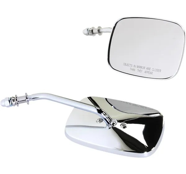 DRAG SPECIALTIES Spiegel - MIRRORS RECT CHROME SHORT