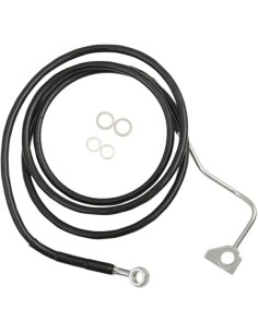 Verlängertes Bremsleitungs-Kit aus schwarzem Vinyl