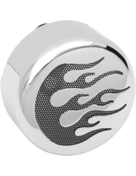 DRAG SPECIALTIES Hupen - COVER HORN CHR/BLK FLAME