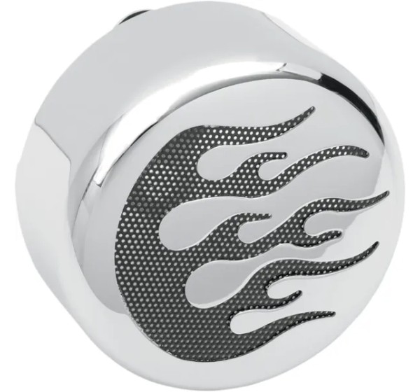 DRAG SPECIALTIES Hupen - COVER HORN CHR/BLK FLAME