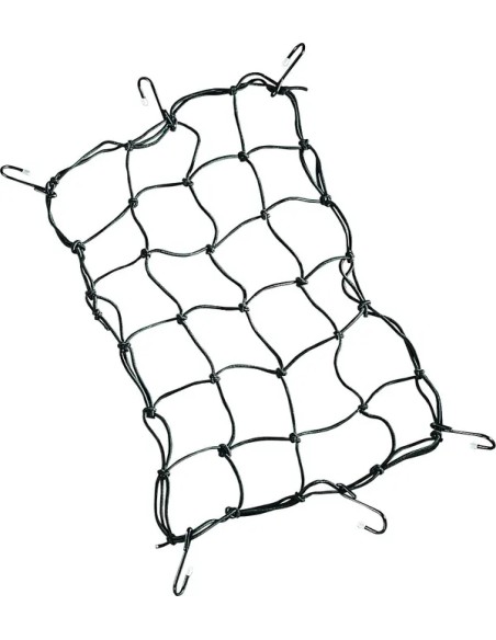 DRAG SPECIALTIES Spanngurte - 12 X 17 CARGO NET BLACK 6