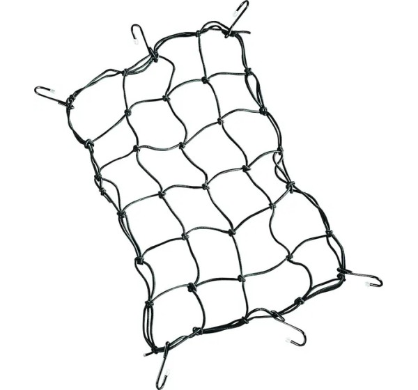 DRAG SPECIALTIES Spanngurte - 12 X 17 CARGO NET BLACK 6