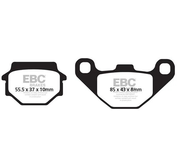 EBC Bremsbeläge & Bremsbacken für KYMCO AGILITY 125 2008-2015