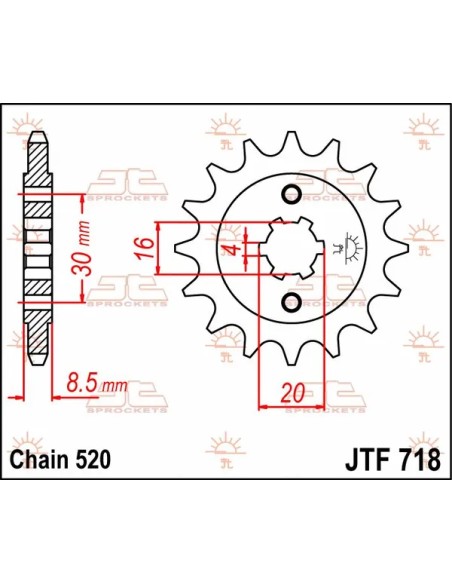 JT SPROCKETS Ritzel & Kettenräder - Detailansicht
