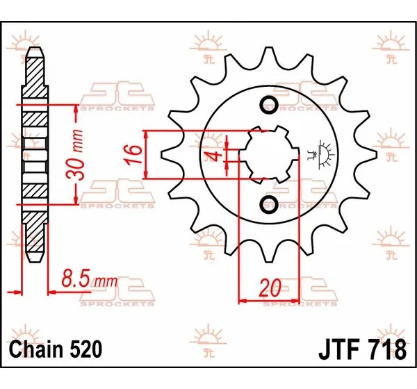 JT SPROCKETS Ritzel & Kettenräder - Detailansicht